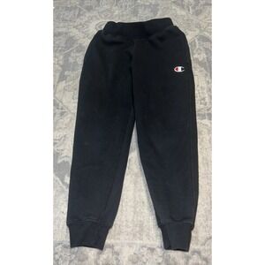 Youth Champion Logo Joggers Sweat Pants  Black Boys Youth Size Small